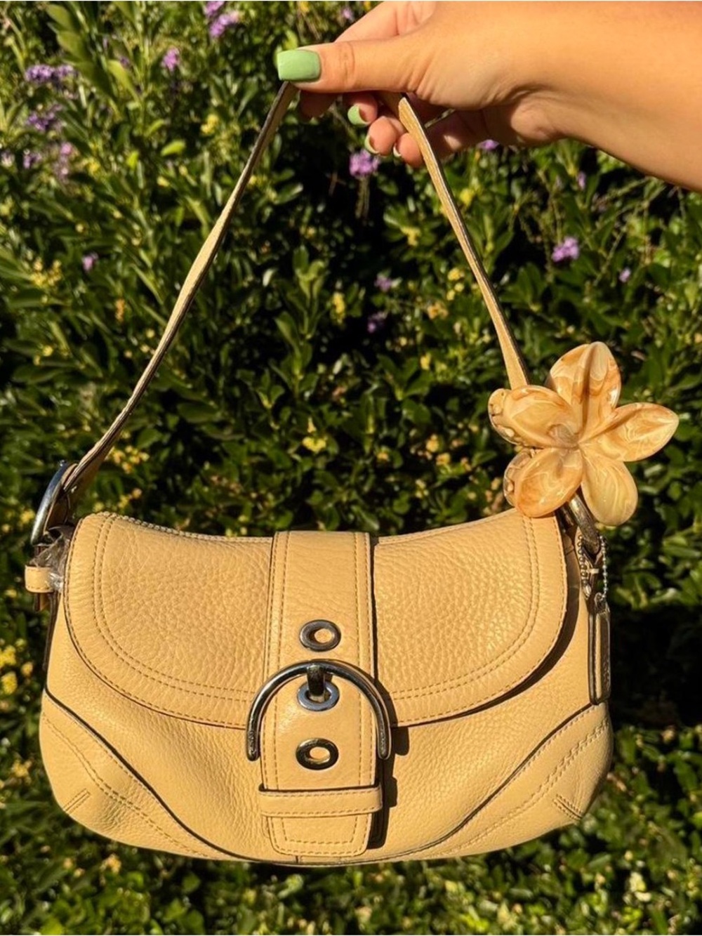 Coach Y2K beige mini soho